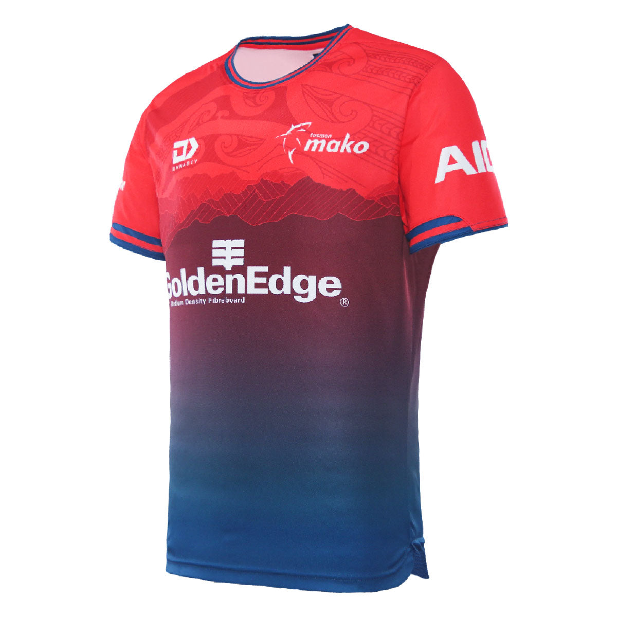 2023 Tasman Mako Mens Red Training Tee-LEFT