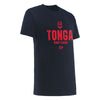 2025 Tonga Rugby League Mens Cotton Graphic Tee - Black