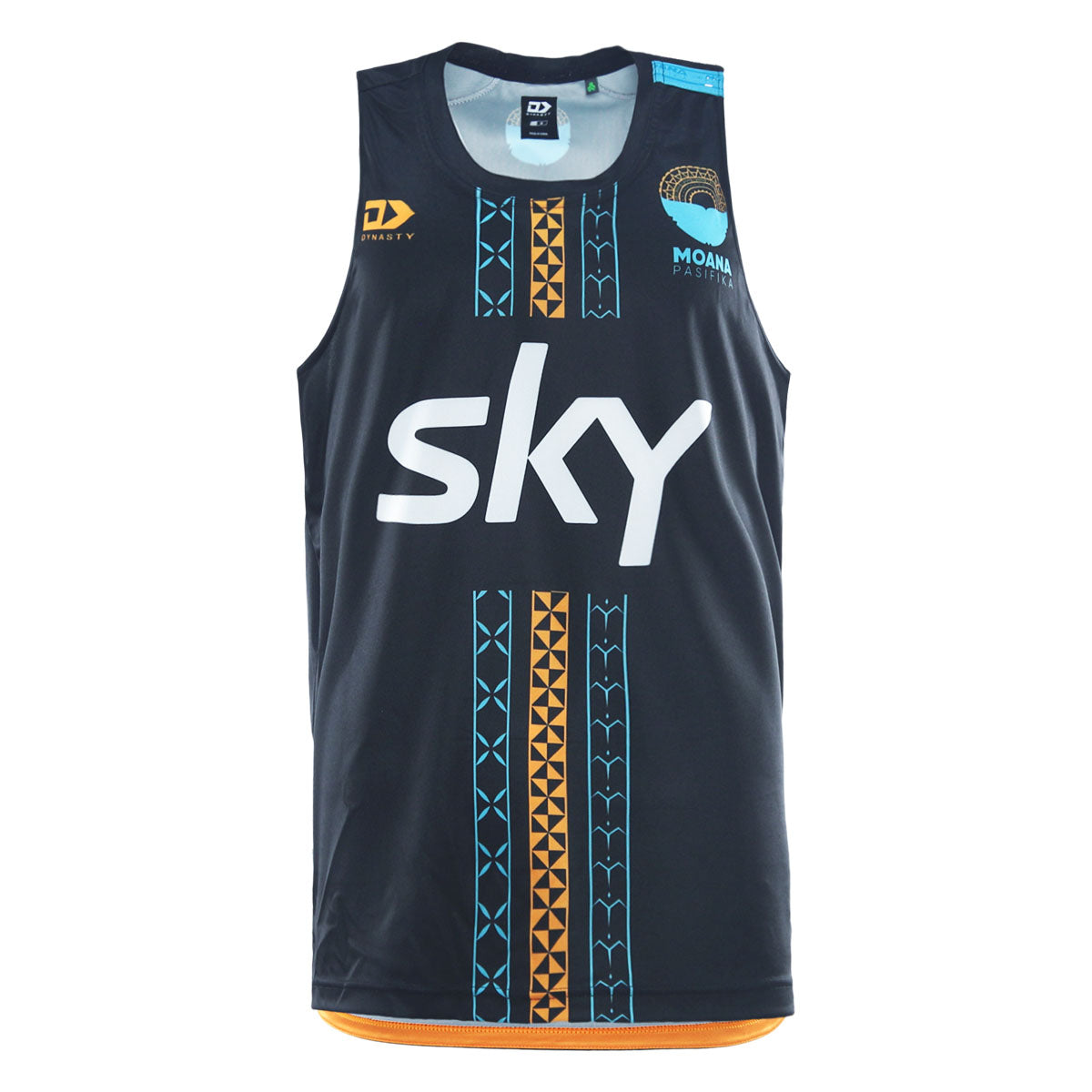 2026 Moana Pasifika Mens Training Singlet - Black