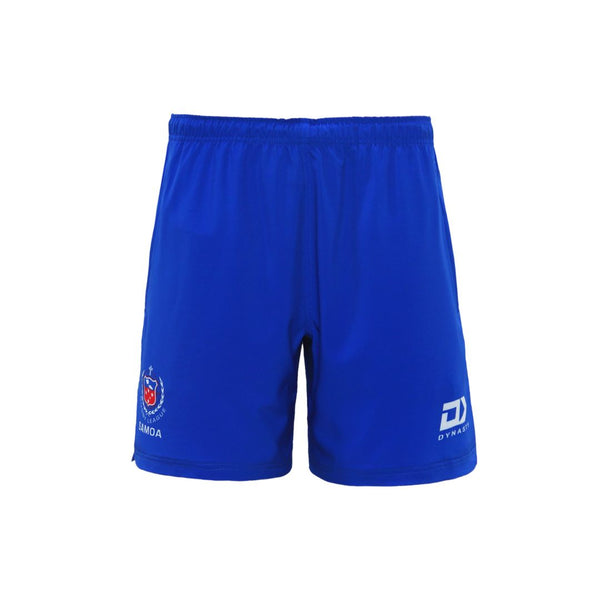 2023 Toa Samoa Rugby League Mens Blue Gym Shorts-FRONT
