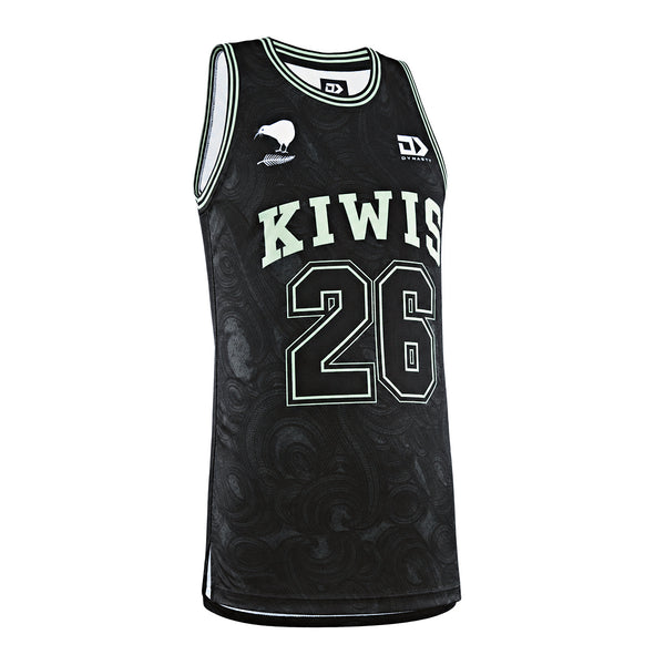 New Zealand Kiwis Adults Basketball Singlet - Green