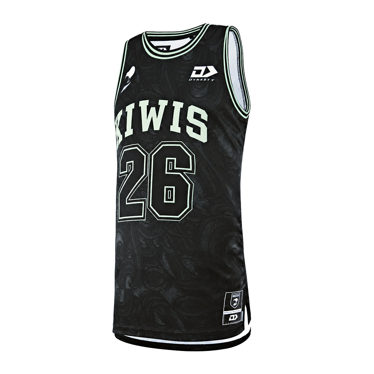 New Zealand Kiwis Adults Basketball Singlet - Green