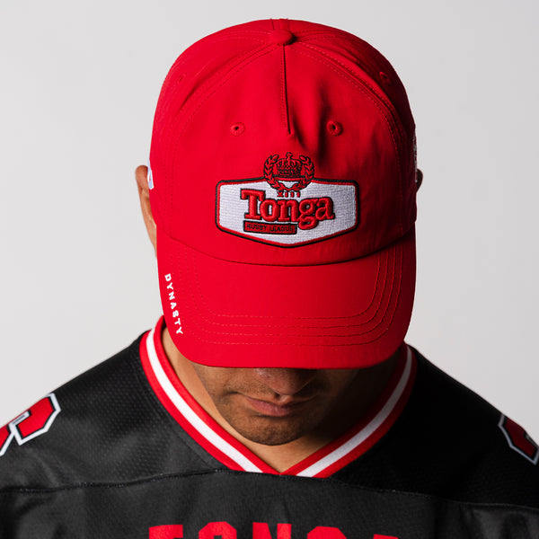 Tonga Adults Nylon Cap - Red