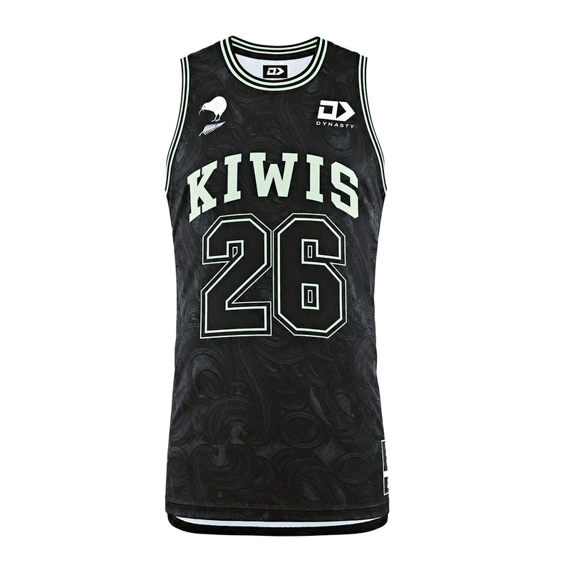 New Zealand Kiwis Adults Basketball Singlet - Green
