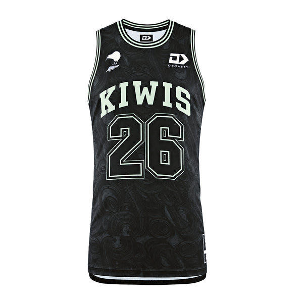 New Zealand Kiwis Adults Basketball Singlet - Green