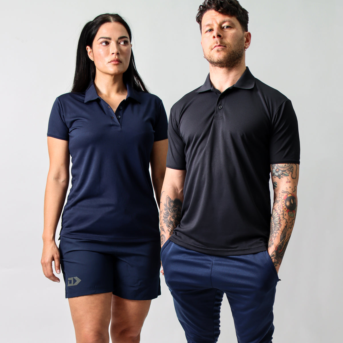 DS Mens Black Stock Polo