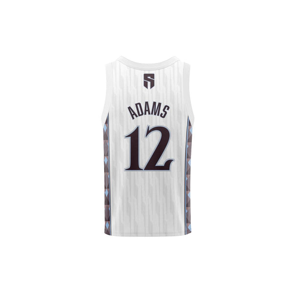 Steven Adams x Dynasty Junior Basketball Singlet - White