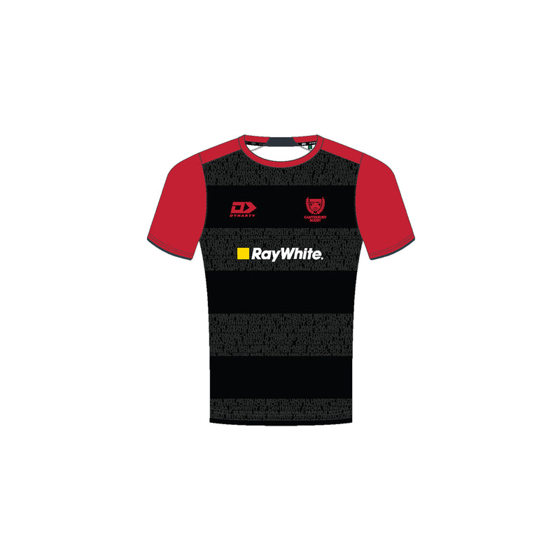 2026 Canterbury Rugby Adults Black Training Tee