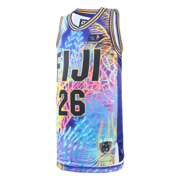 Fiji Bati Juniors Captain's Run Basketball Singlet