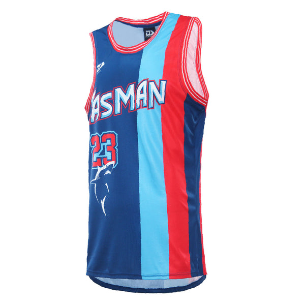 2023 Tasman Mako Mens Basketball Singlet