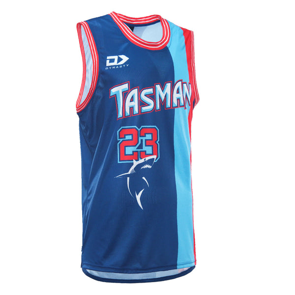 2023 Tasman Mako Mens Basketball Singlet
