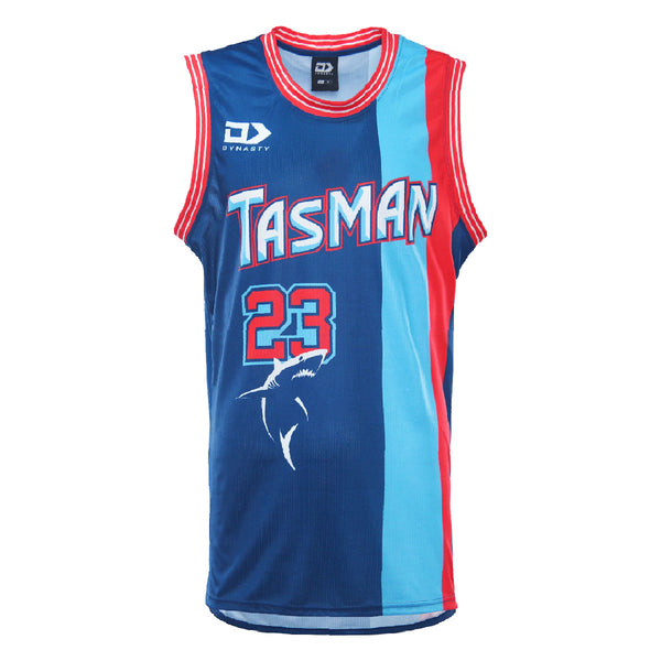 2023 Tasman Mako Mens Basketball Singlet