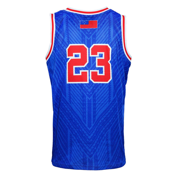 2023 Toa Samoa Rugby League Mens Basketball Singlet-BACK