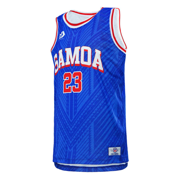 2023 Toa Samoa Rugby League Mens Basketball Singlet-LEFT