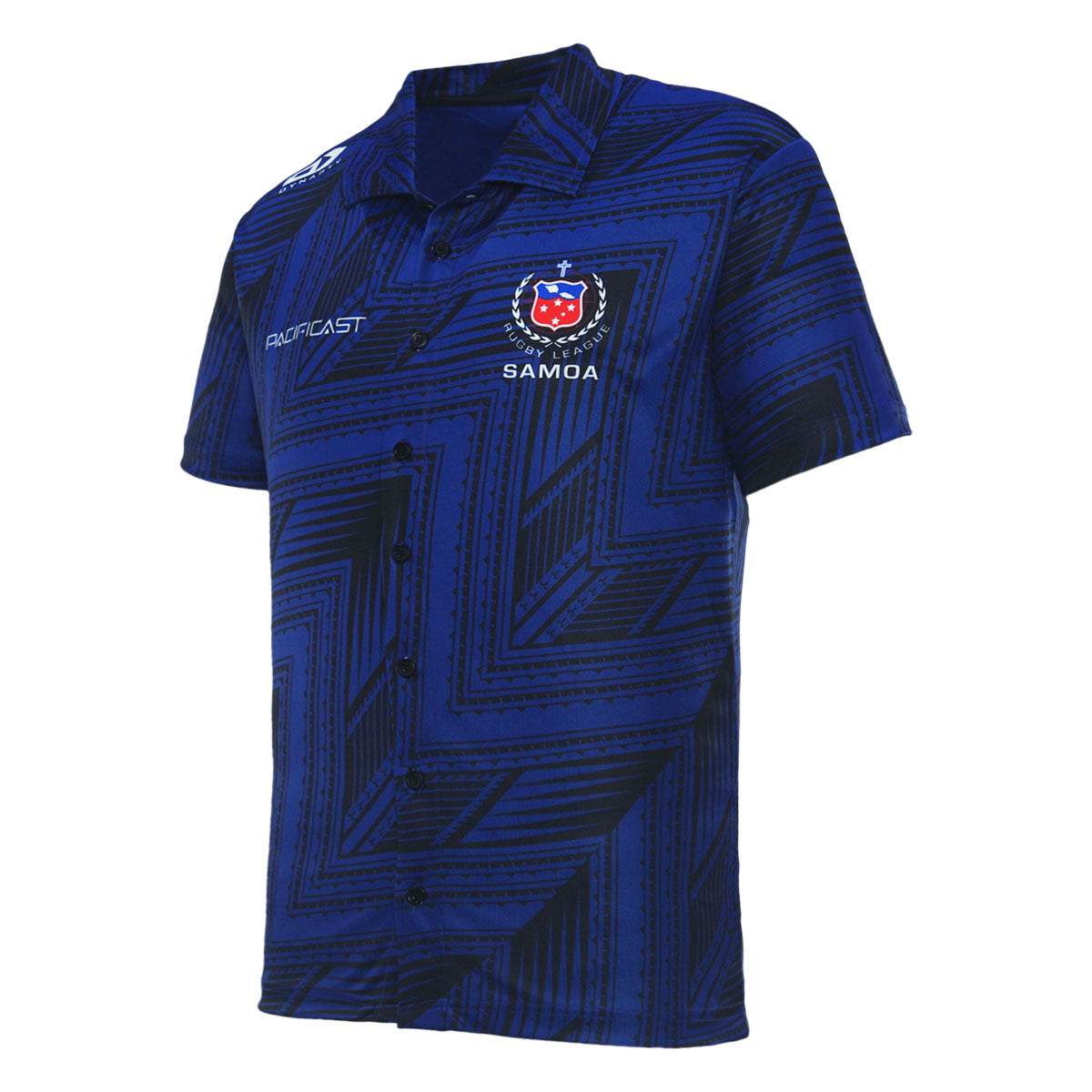 2023 Toa Samoa Rugby League Mens Button Up Polo-LEFT