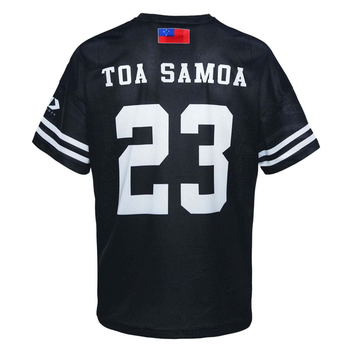 2023 Toa Samoa Rugby League Mens Black Oversized Tee-BACK