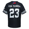 2023 Toa Samoa Rugby League Mens Black Oversized Tee-BACK
