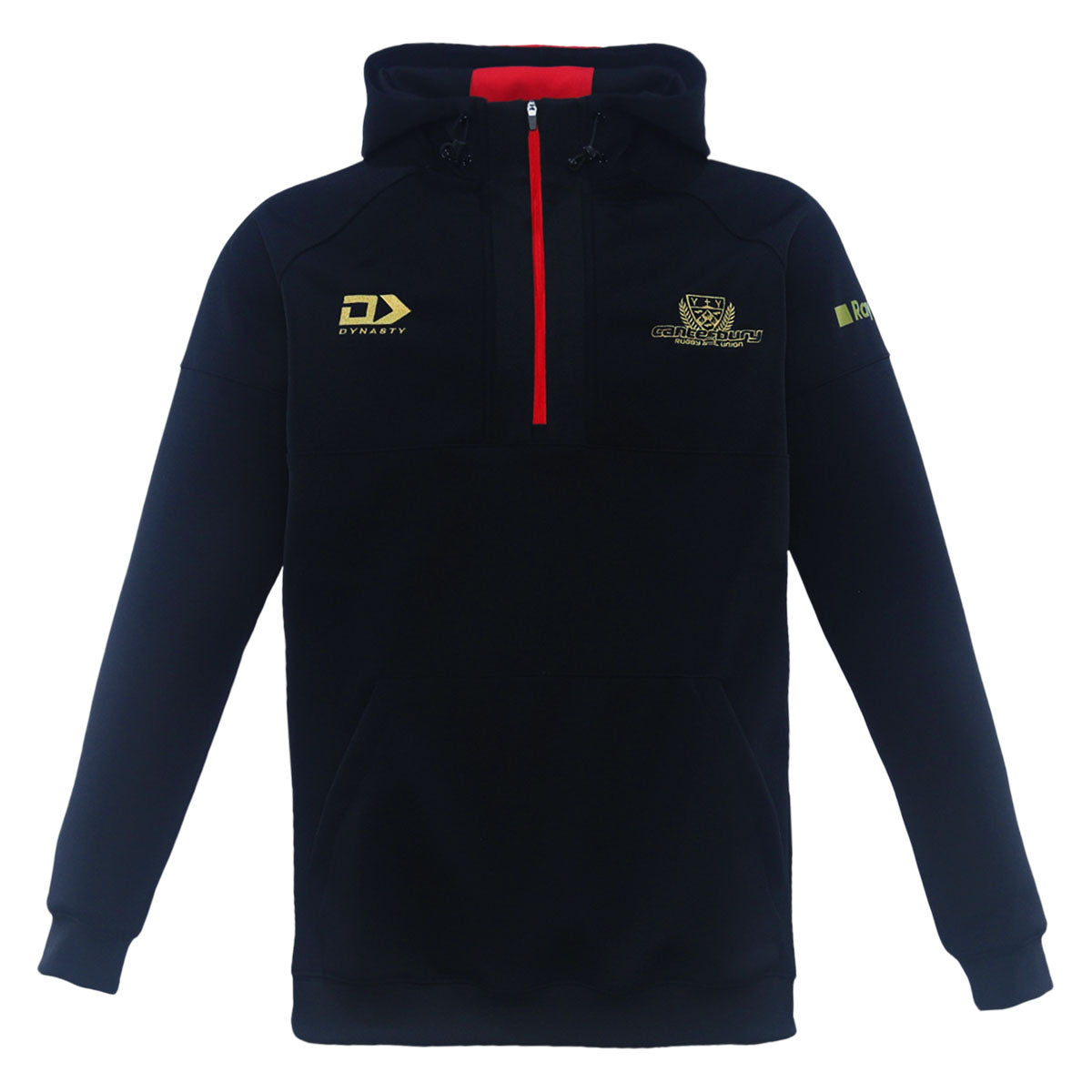 2025 Canterbury Rugby Mens Qtr Zip Hoodie - Black