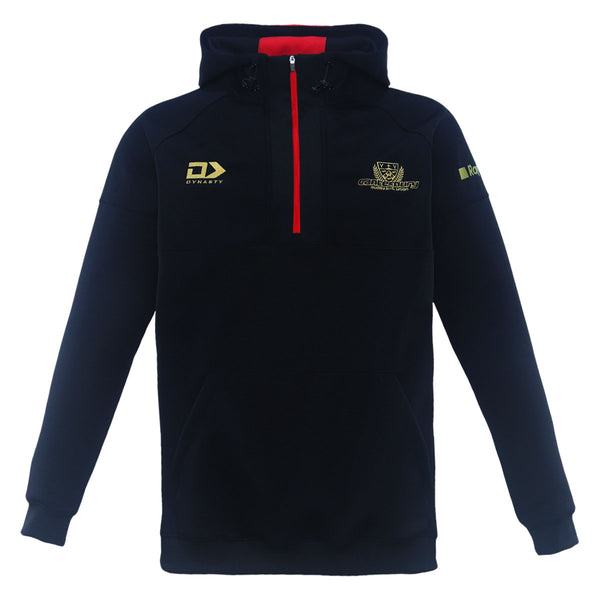 2025 Canterbury Rugby Mens Qtr Zip Hoodie Black