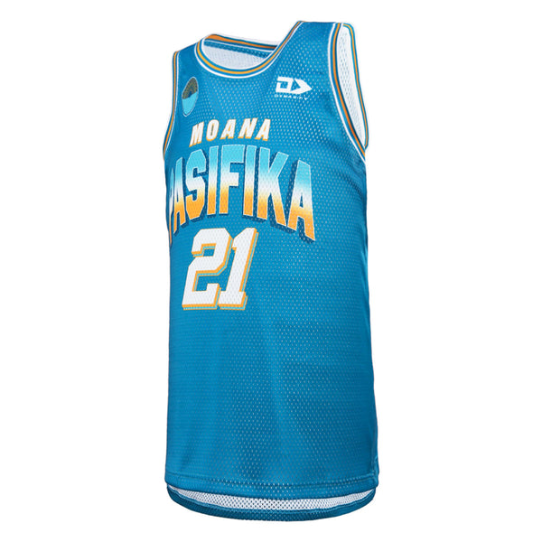 2024 Moana Pasifika Mens Blue Basketball Singlet-LEFT