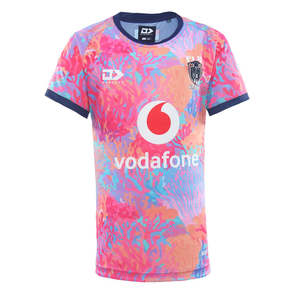 2025 Fiji Bati Mens Warm Up Tee - Coral