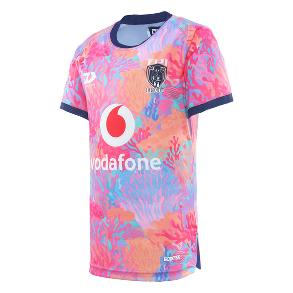 2025 Fiji Bati Mens Warm Up Tee - Coral