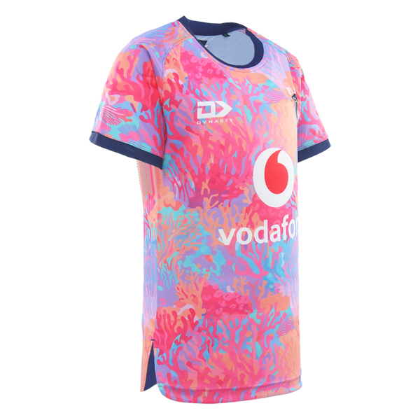 2025 Fiji Bati Mens Warm Up Tee - Coral