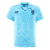 2025 Fiji Bati Mens Button Up Polo - Blue