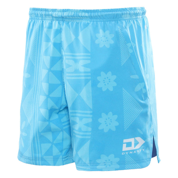 2025 Fiji Bati Mens Gym Shorts - Blue