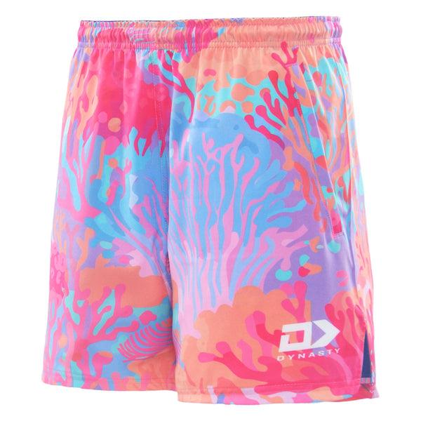 2025 Fiji Bati Mens Gym Shorts - Coral