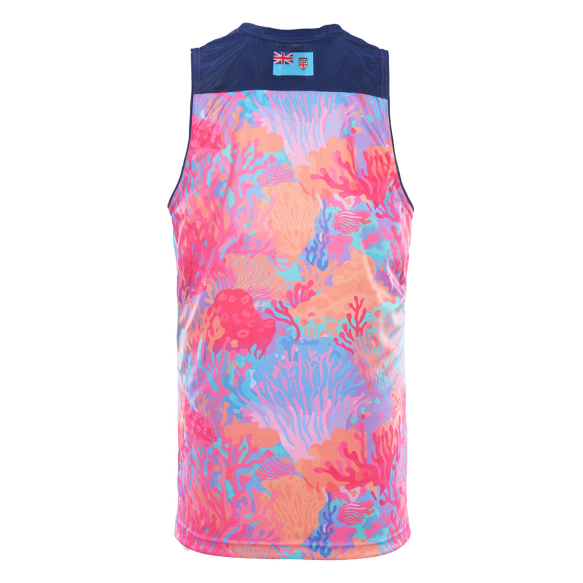 2025 Fiji Bati Mens Training Singlet - Coral