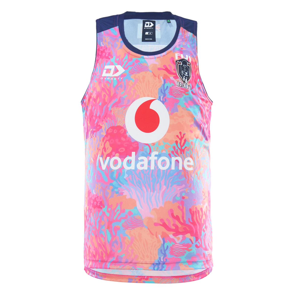 2025 Fiji Bati Mens Training Singlet - Coral