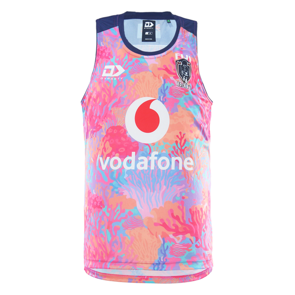 2025 Fiji Bati Mens Training Singlet - Coral
