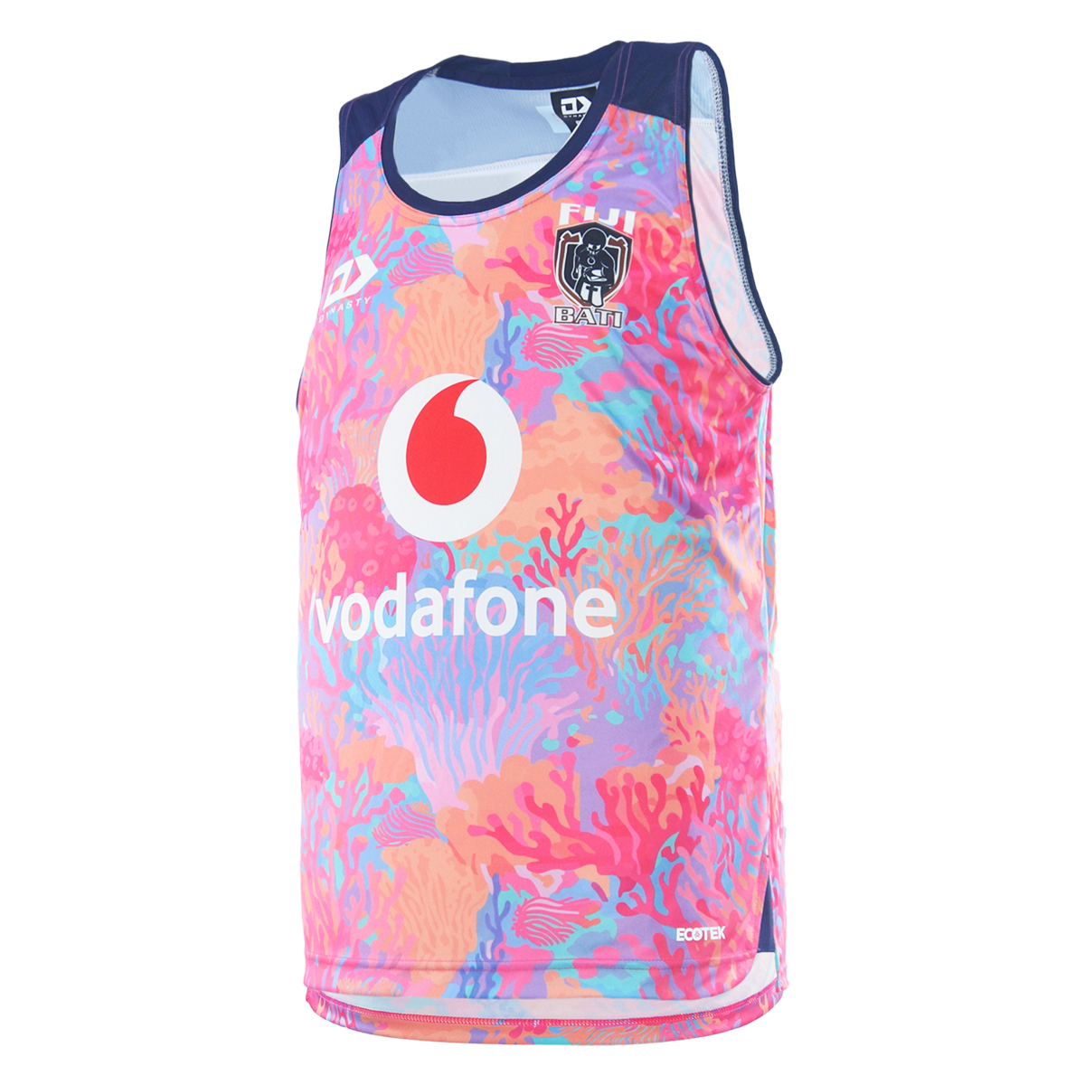 2025 Fiji Bati Mens Training Singlet - Coral