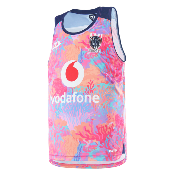 2025 Fiji Bati Mens Training Singlet - Coral
