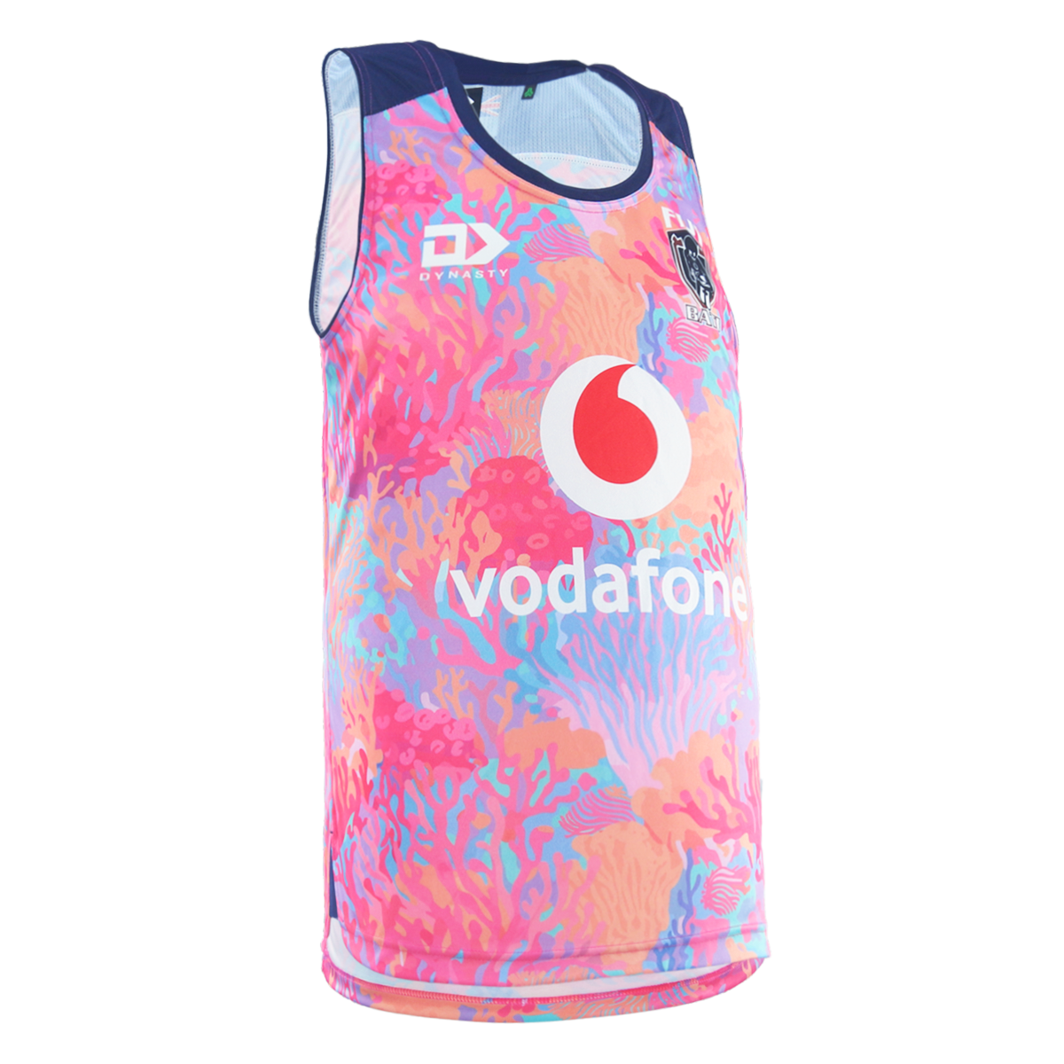 2025 Fiji Bati Mens Training Singlet - Coral