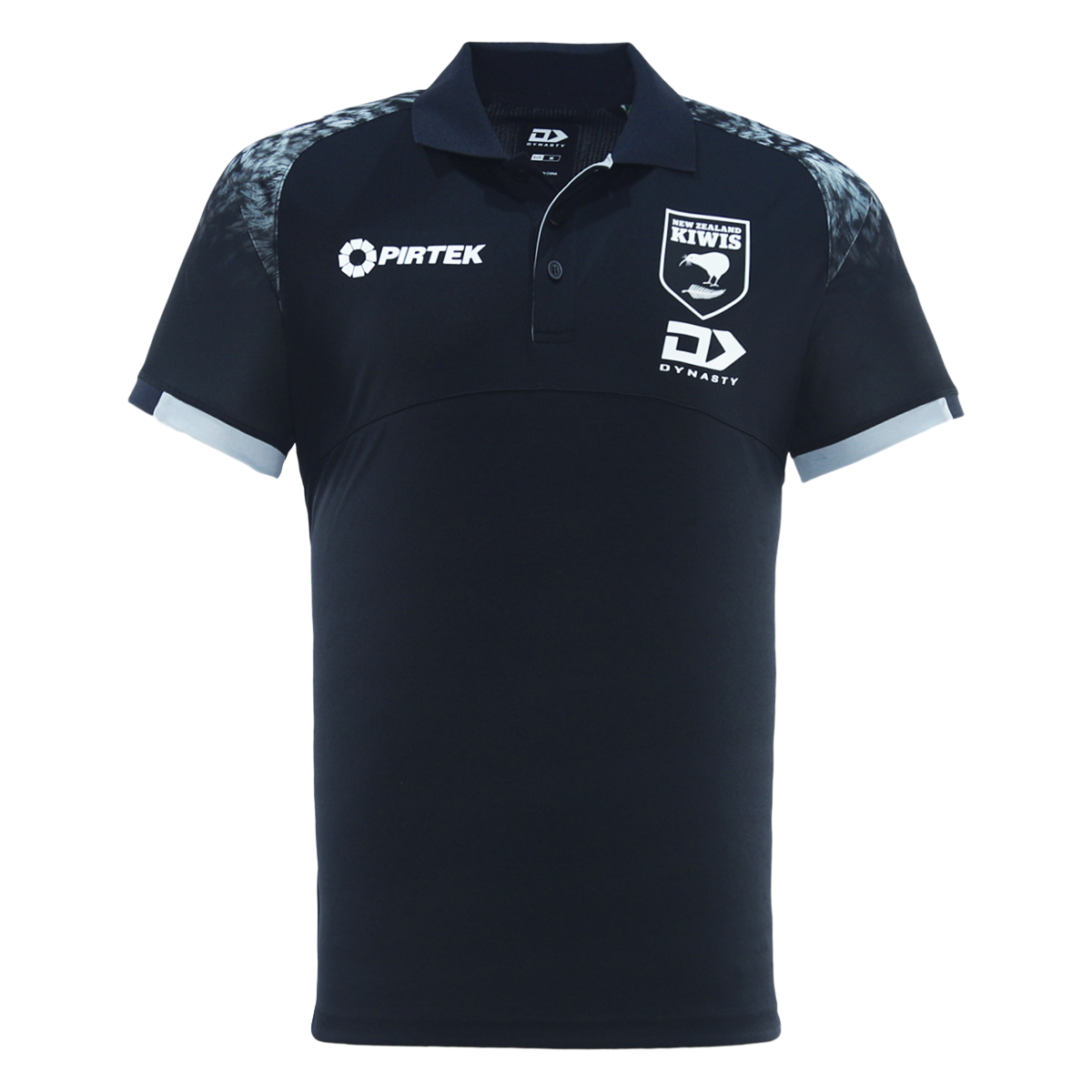 2025 Kiwis Rugby League Mens Media Polo - Black