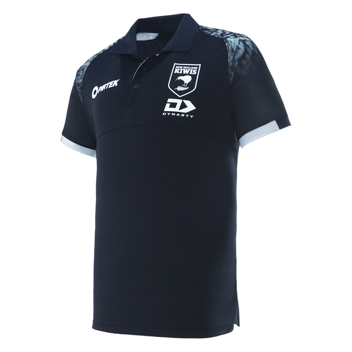 2025 Kiwis Rugby League Mens Media Polo - Black