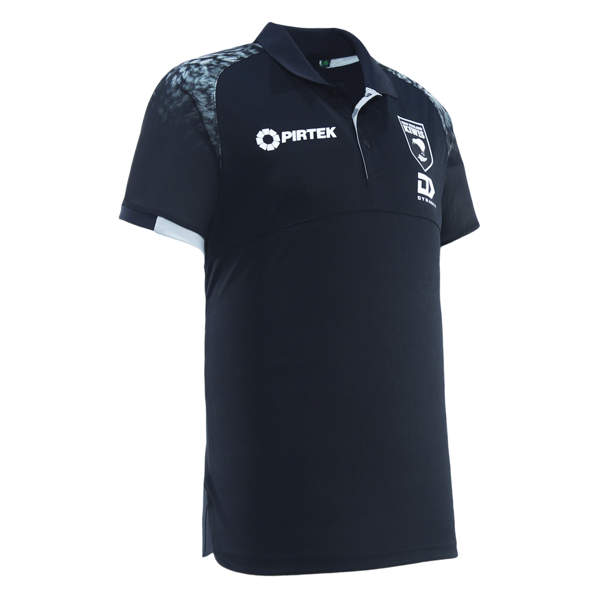 2025 Kiwis Rugby League Mens Media Polo - Black