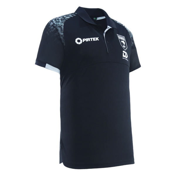 2025 Kiwis Rugby League Mens Media Polo - Black