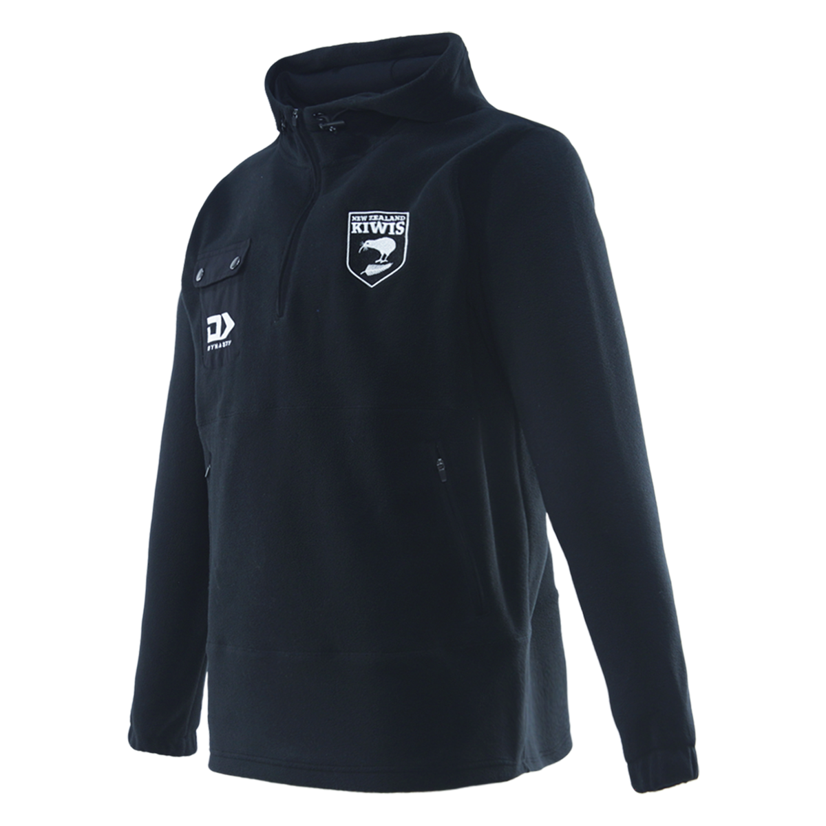 2025 Kiwis Mens Microfleece Quarter Zip Jacket - Black
