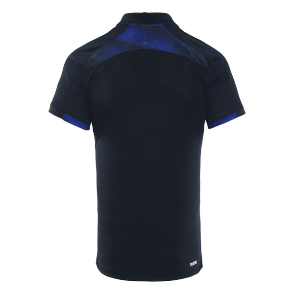 2025 New Zealand Warriors Mens Black Sand Media Polo