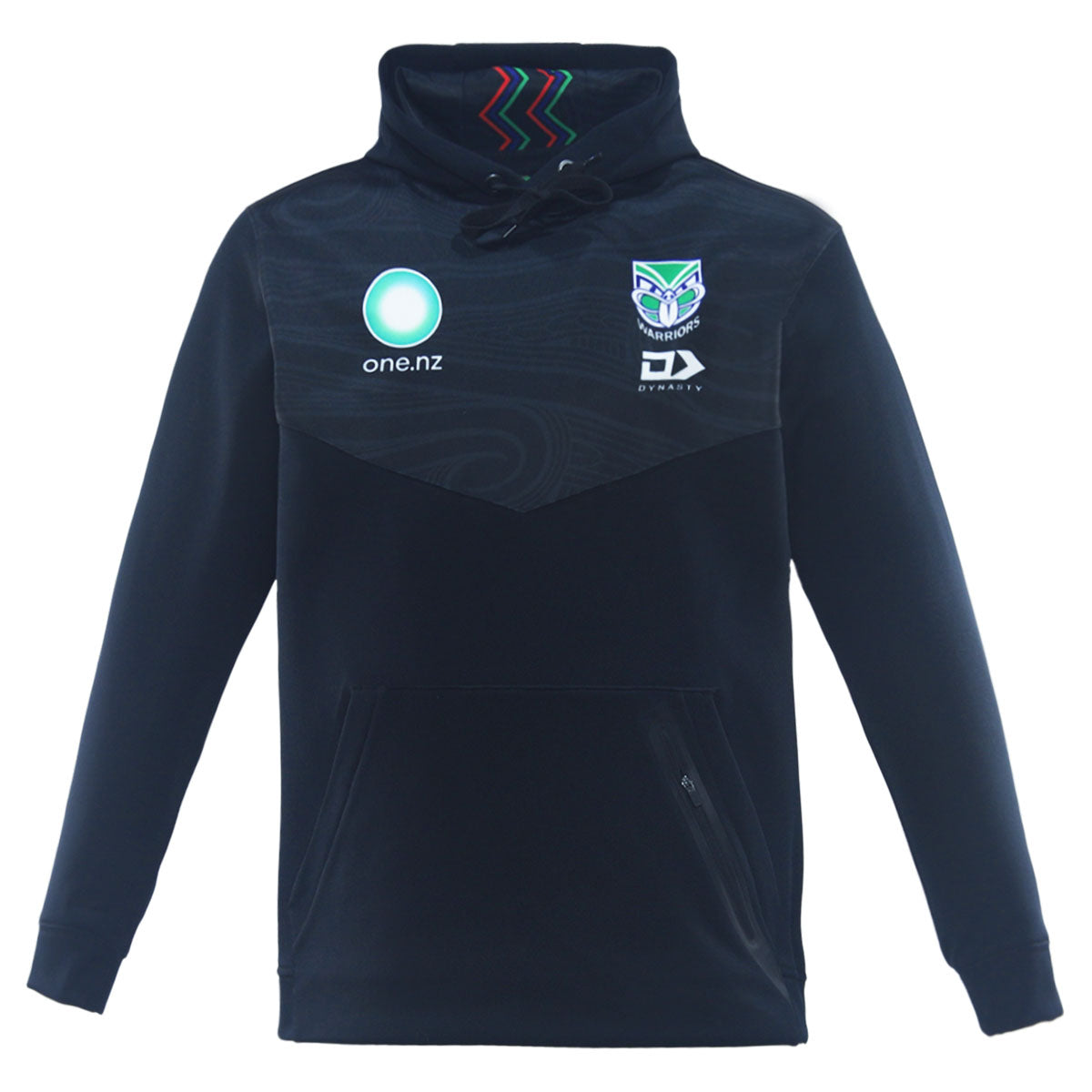 2025 New Zealand Warriors Mens Indigenous Pullover Hoodie - Black