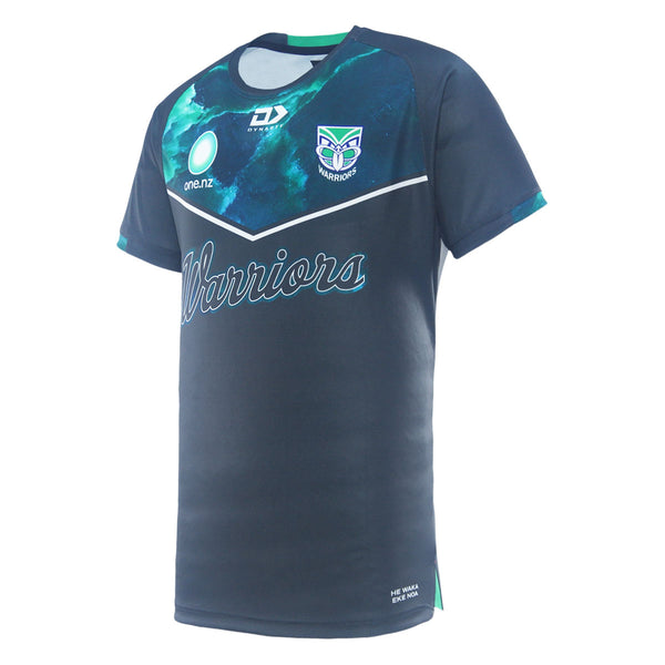 2025 NZ Warriors NRLW Mens Captains Run Tee - Charcoal
