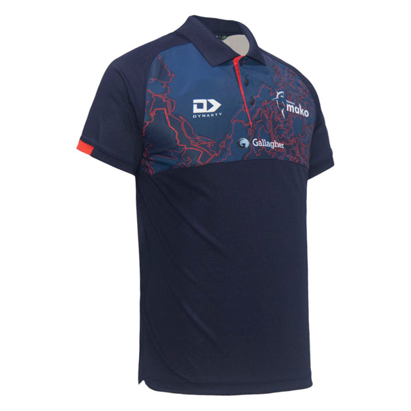 2025 Tasman Mako Mens Media Polo - Navy