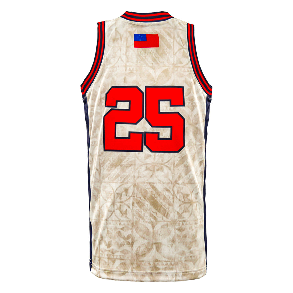 2025 Toa Samoa Mens Basketball Singlet - Beige