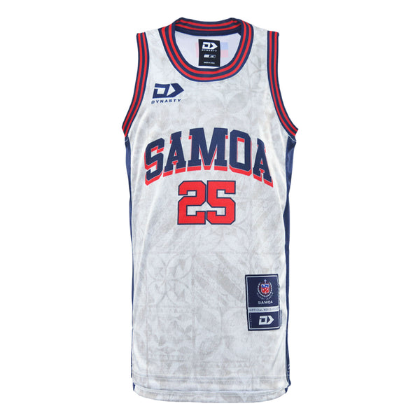 2025 Toa Samoa Mens Basketball Singlet - Beige