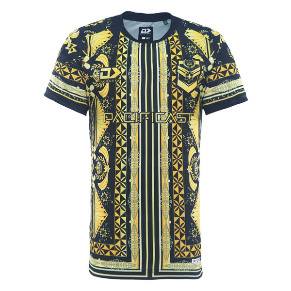 2025 Tonga Rugby League Junior Captains Run Tee - Gold
