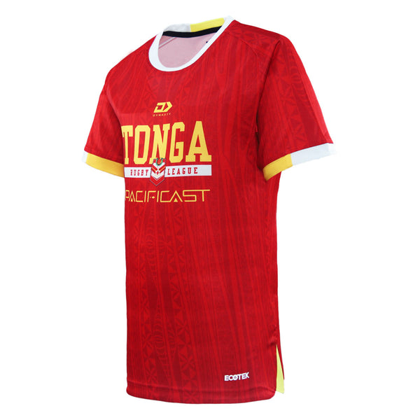 2025 Tonga Rugby League Junior Training Tee - Red