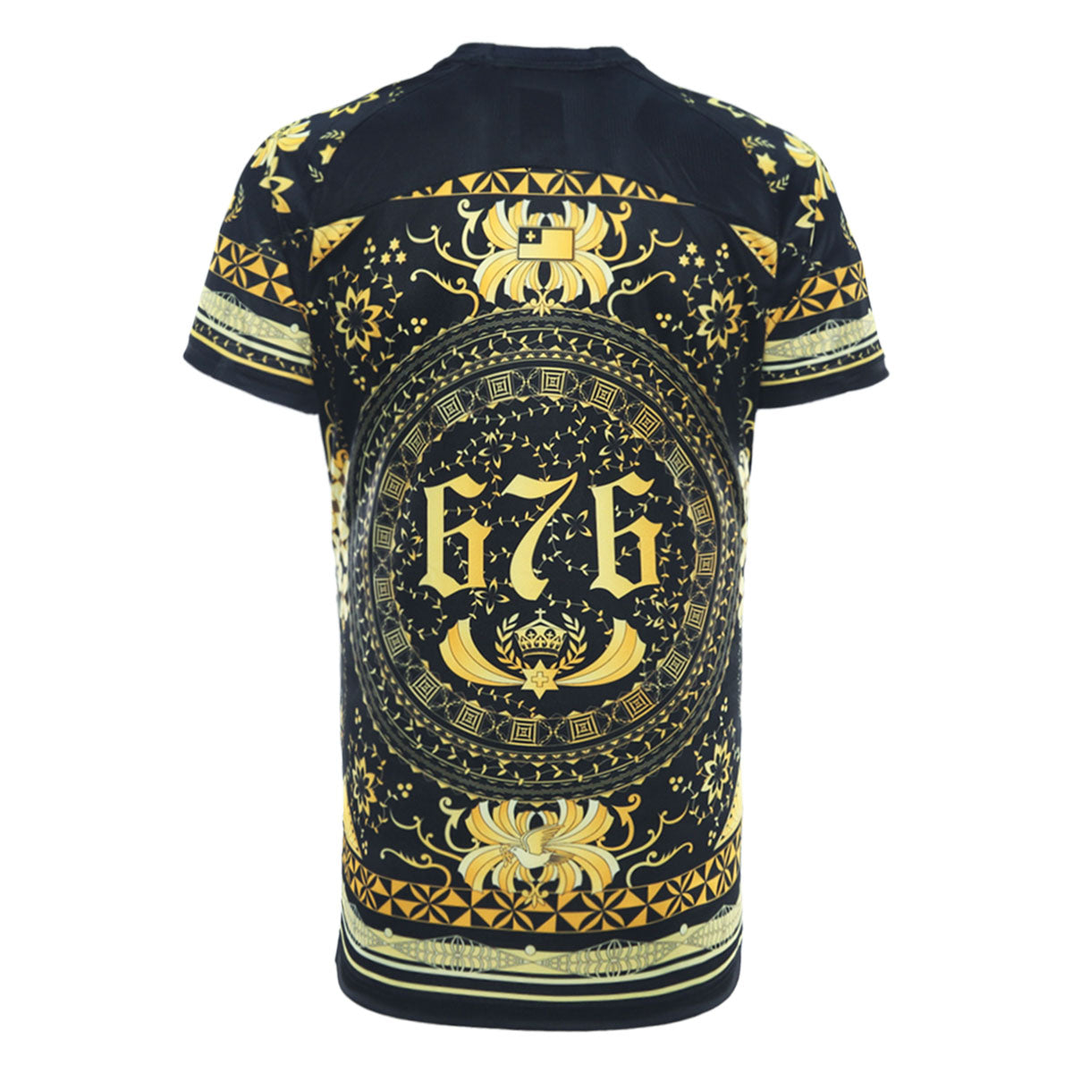 2025 Tonga Rugby League Mens Captains Run Tee - Gold